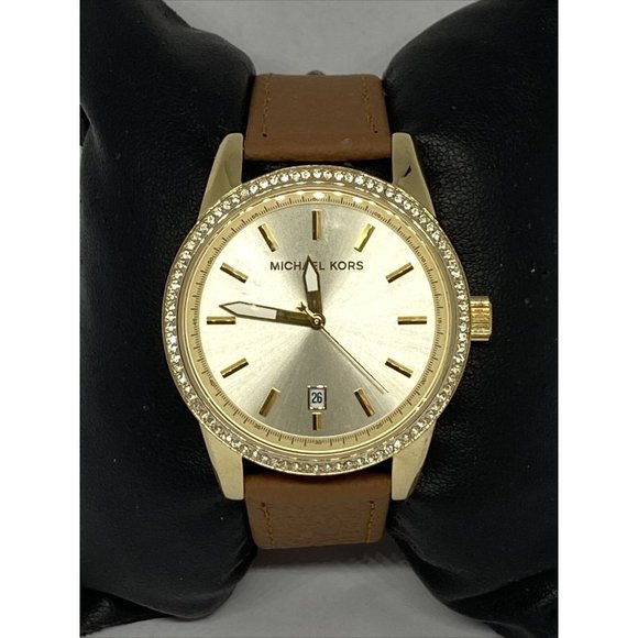 Michael Kors MK6372 Women\'s Brown Leather Analog D main image 6
